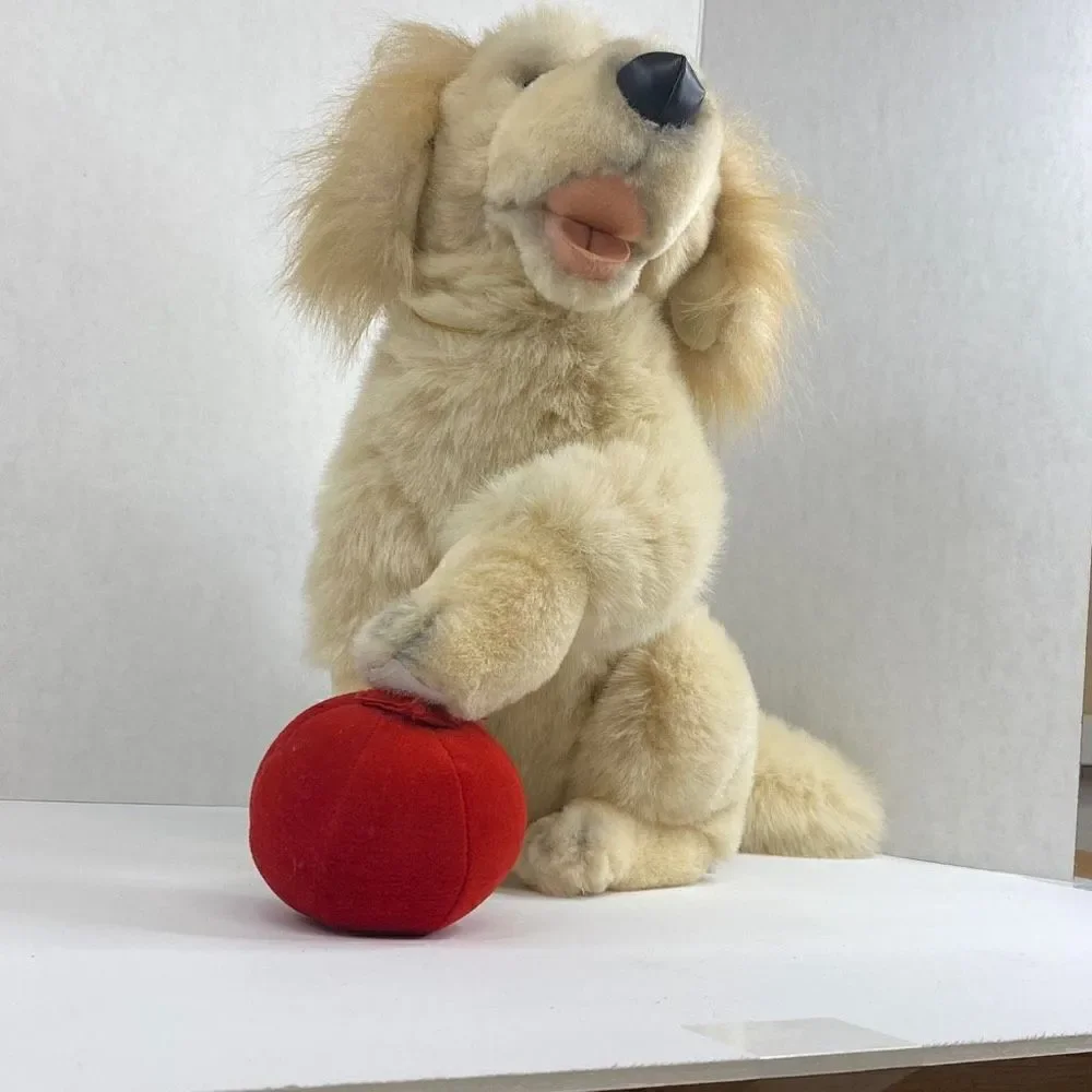 Vtg Chase The Ball Playing Dog 2000 Stuffed Animal Planet Plush Golden Retriever